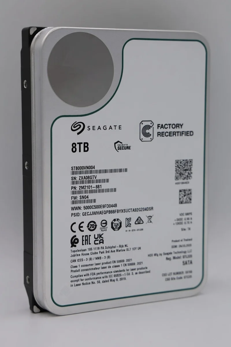 Seagate IronWolf 8 TB SATA Recertified Hard Drive - ST8000VN004