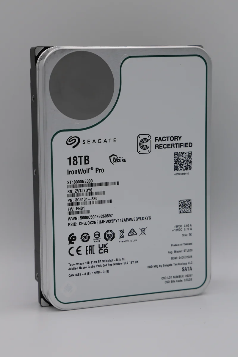 Seagate IronWolf Pro 18 TB SATA Recertified Hard Drive - ST18000NE000